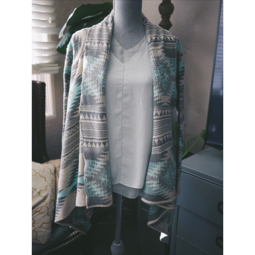 Aztec Print Cardigan
